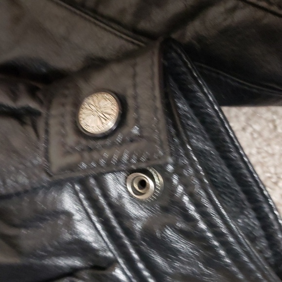 Vintage wilson's 90s bomber leather jacket with zipin vest small pristine condit - Picture 15 of 17